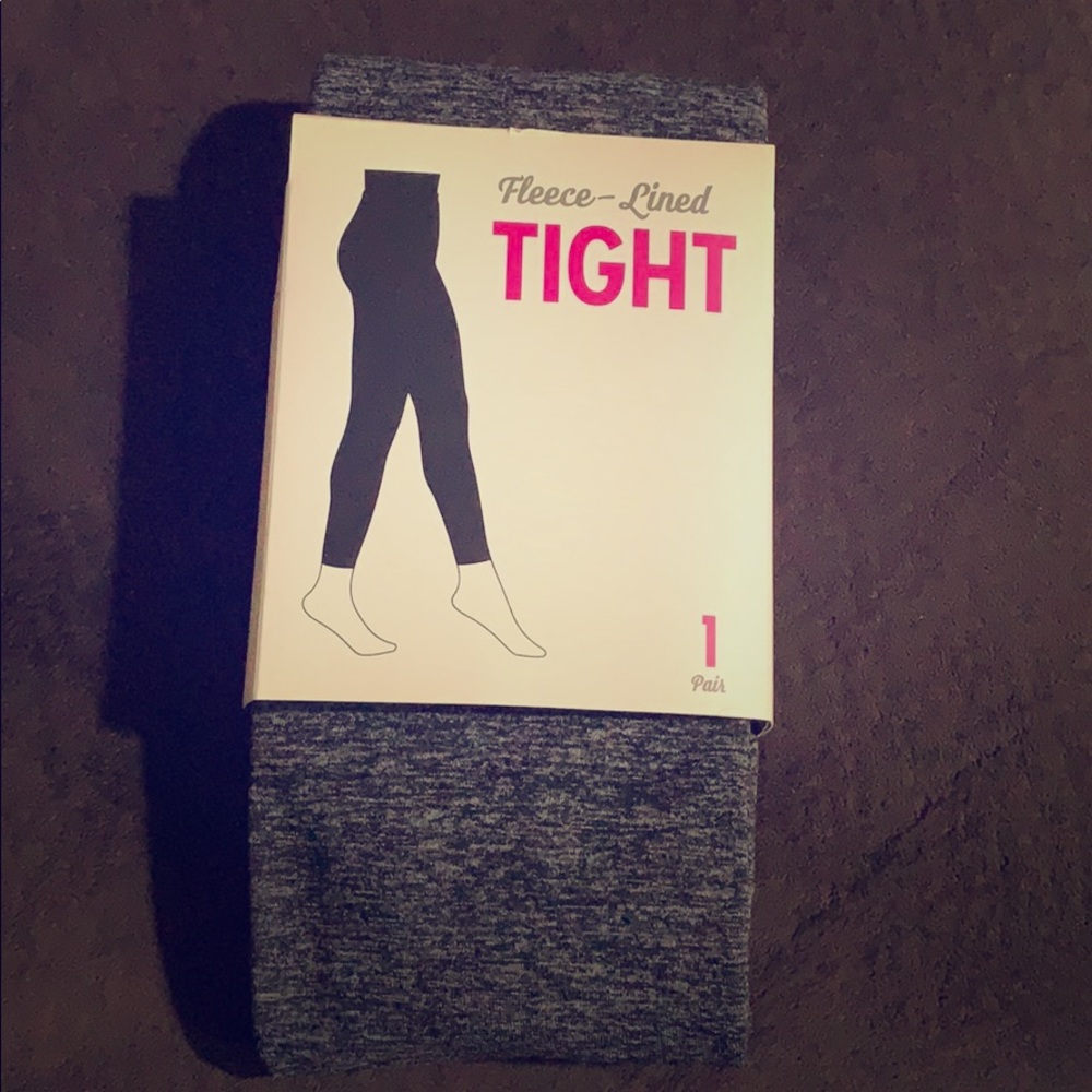 Grey fleece lined tight